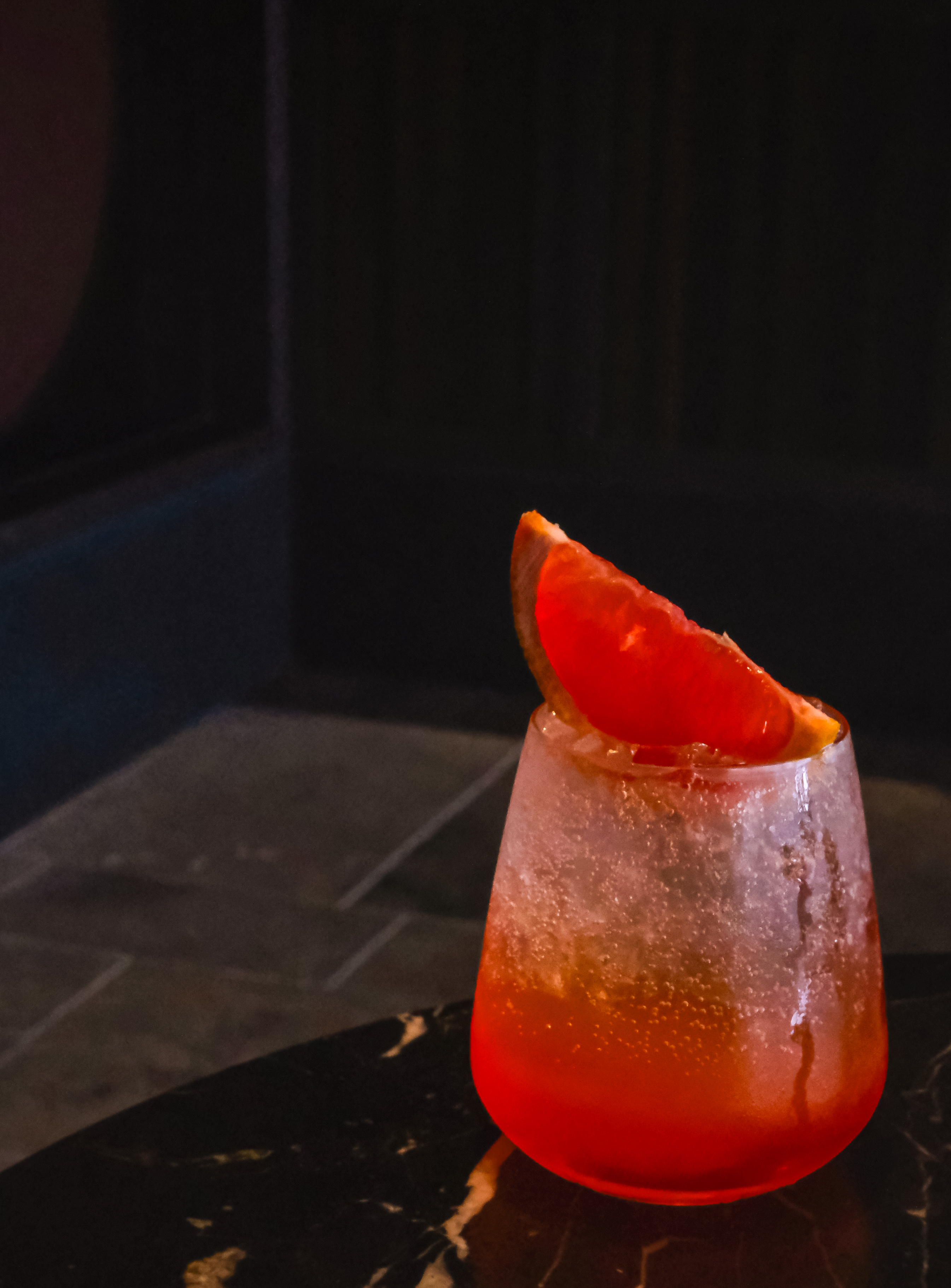 Amber Spritz — red grapefruit spritz cocktail